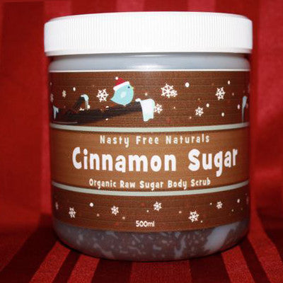 Cinnamon Sugar Organic Raw Sugar Body Scrub